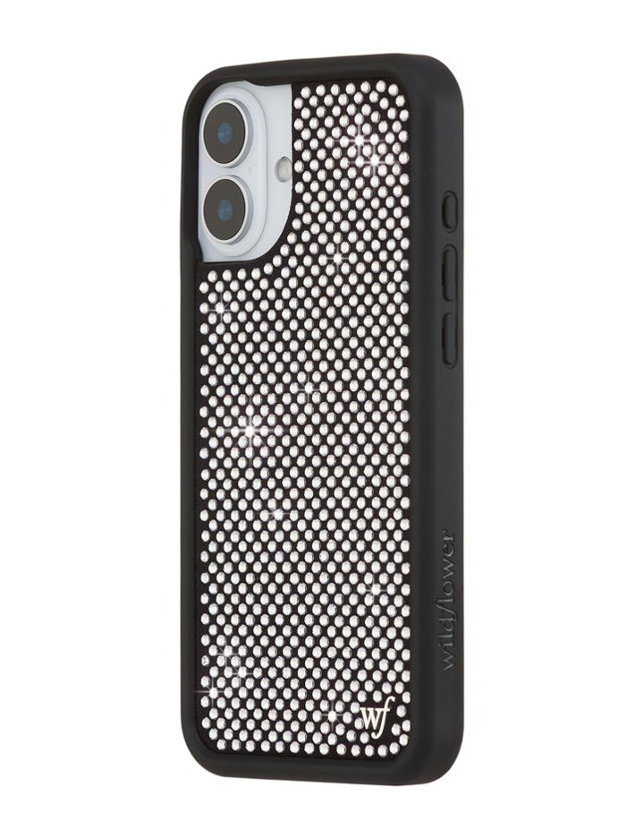 Wildflower Rhinestone iPhone Case | White