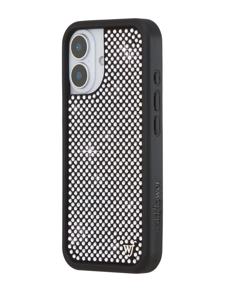 Wildflower Rhinestone iPhone Case | White