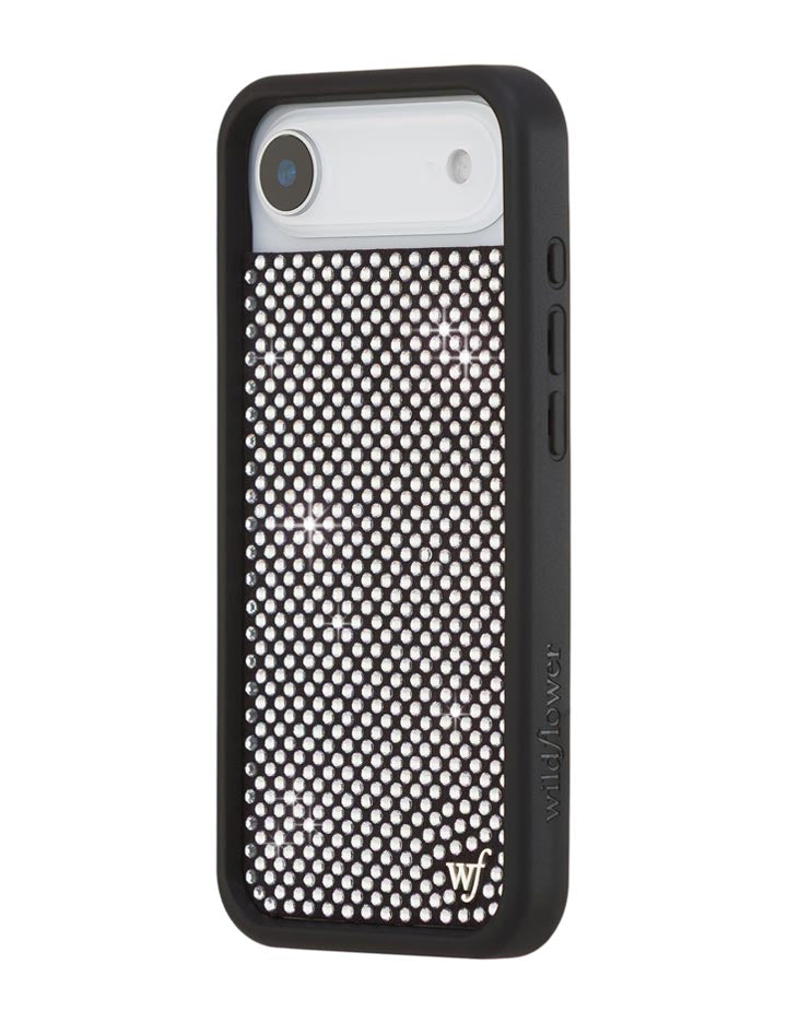 Wildflower Rhinestone iPhone Case | White