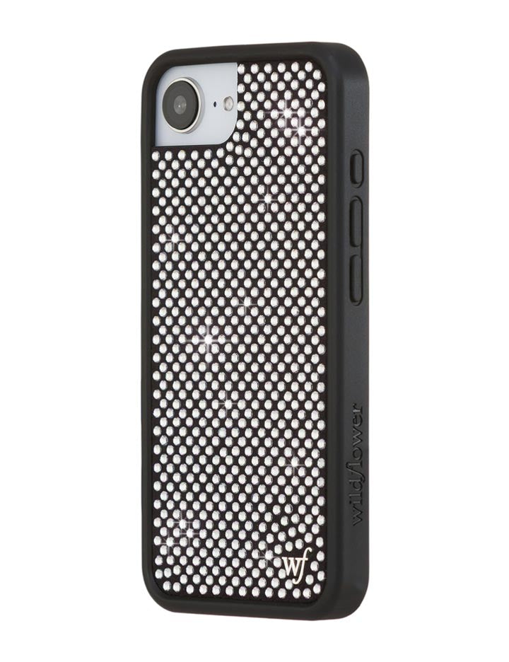 Wildflower Rhinestone iPhone Case | White