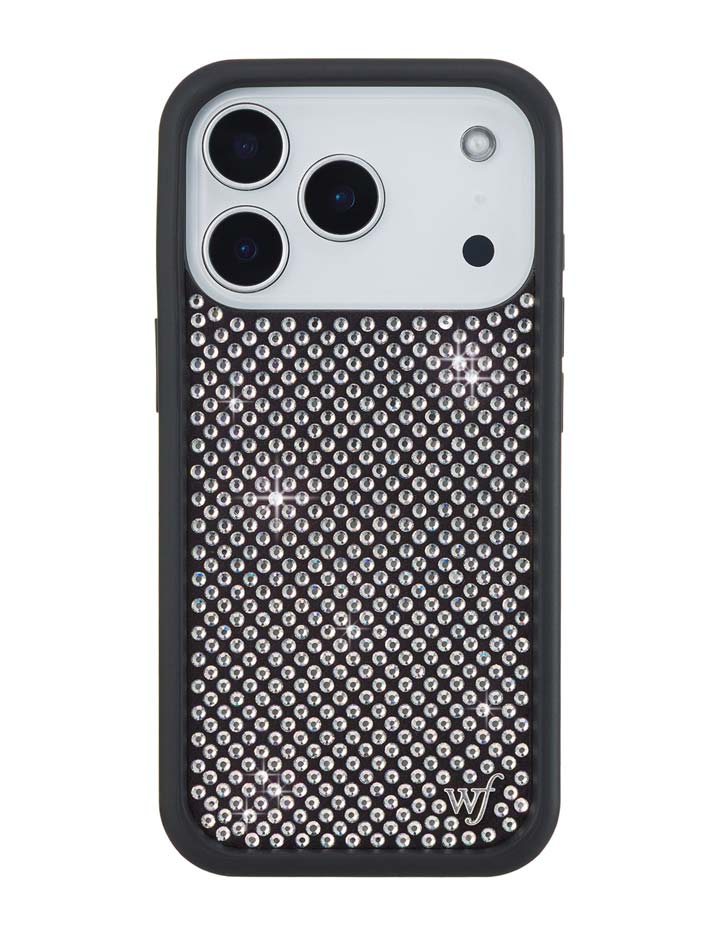 Wildflower Rhinestone iPhone Case | White