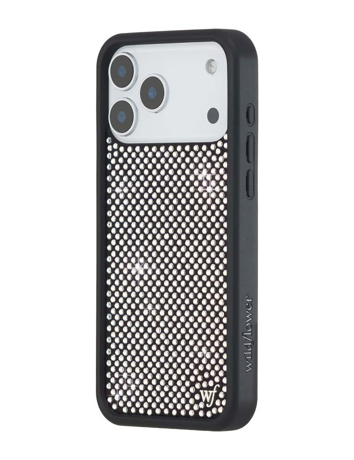 Wildflower Rhinestone iPhone Case | White