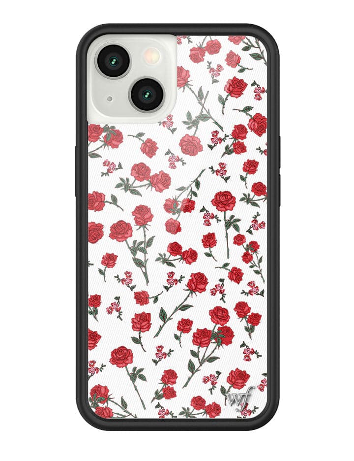 Wildflower Red Roses iPhone Case