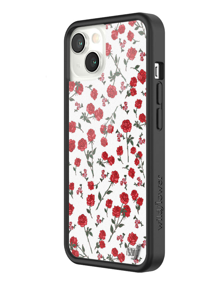 Wildflower Red Roses iPhone Case