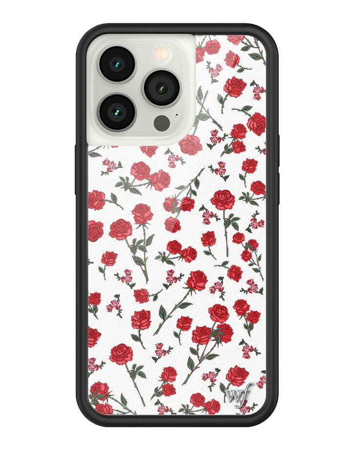 Wildflower Red Roses iPhone Case