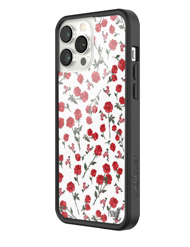 Wildflower Red Roses iPhone Case
