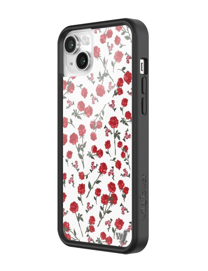 Wildflower Red Roses iPhone Case