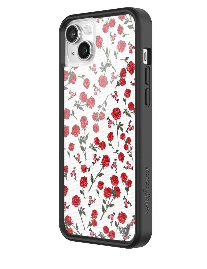 Wildflower Red Roses iPhone Case