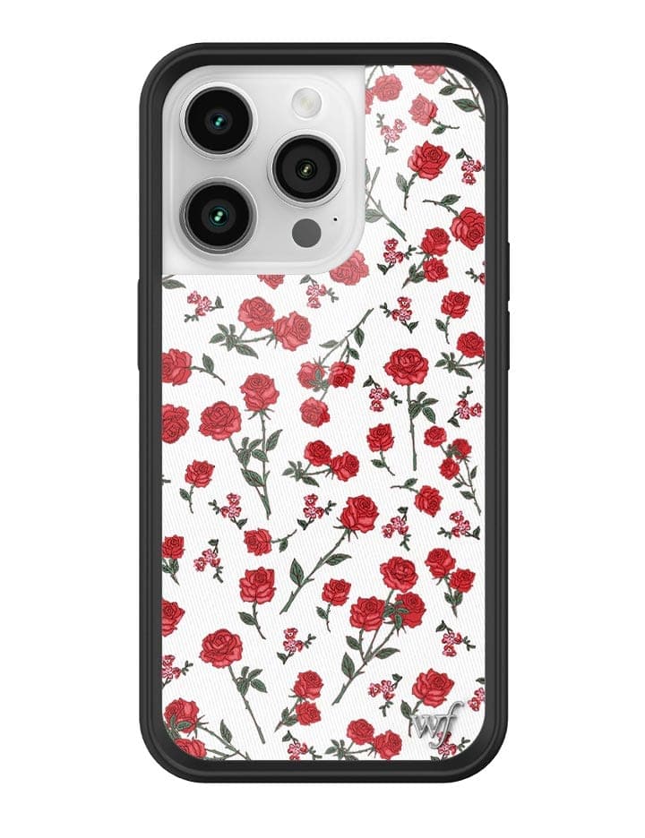 Wildflower Red Roses iPhone Case