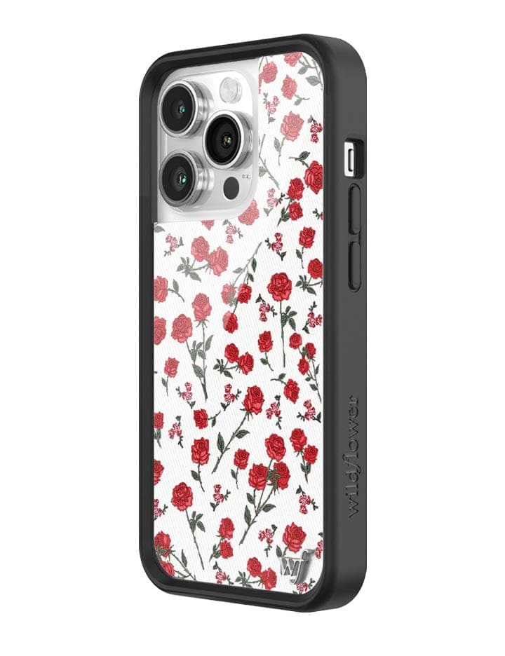 Wildflower Red Roses iPhone Case