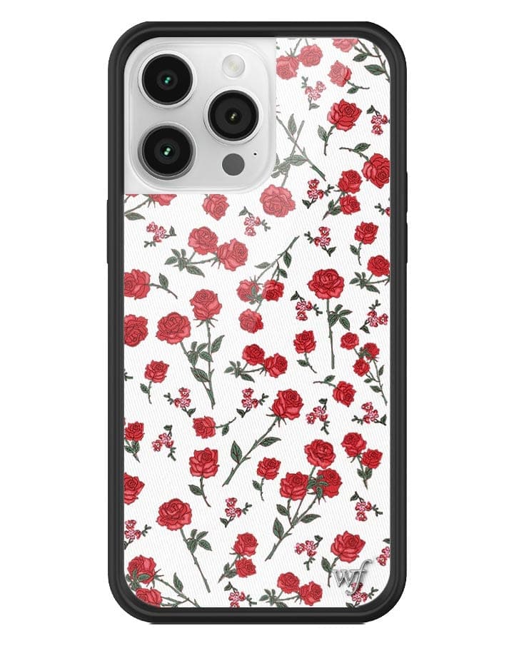 Wildflower Red Roses iPhone Case