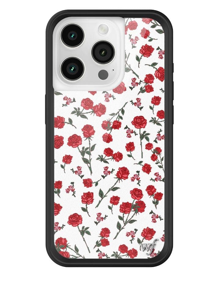 Wildflower Red Roses iPhone Case