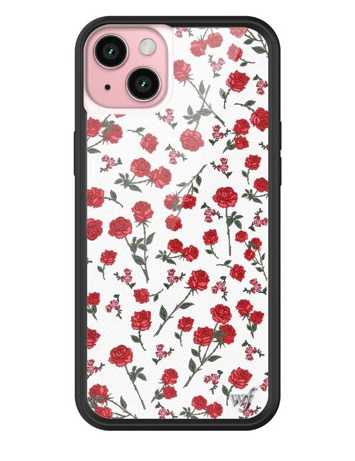 Wildflower Red Roses iPhone Case