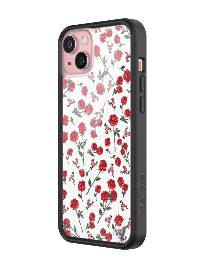 Wildflower Red Roses iPhone Case