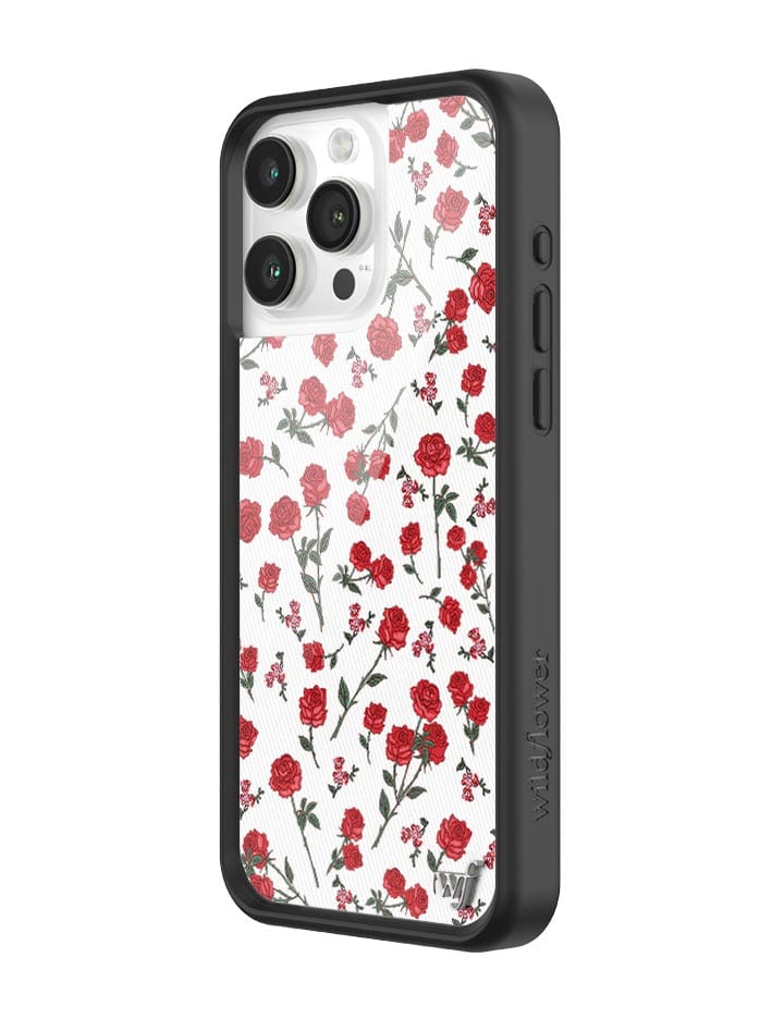 Wildflower Red Roses iPhone Case