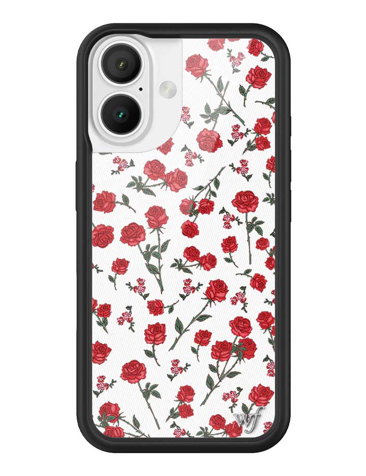 Wildflower Red Roses iPhone Case
