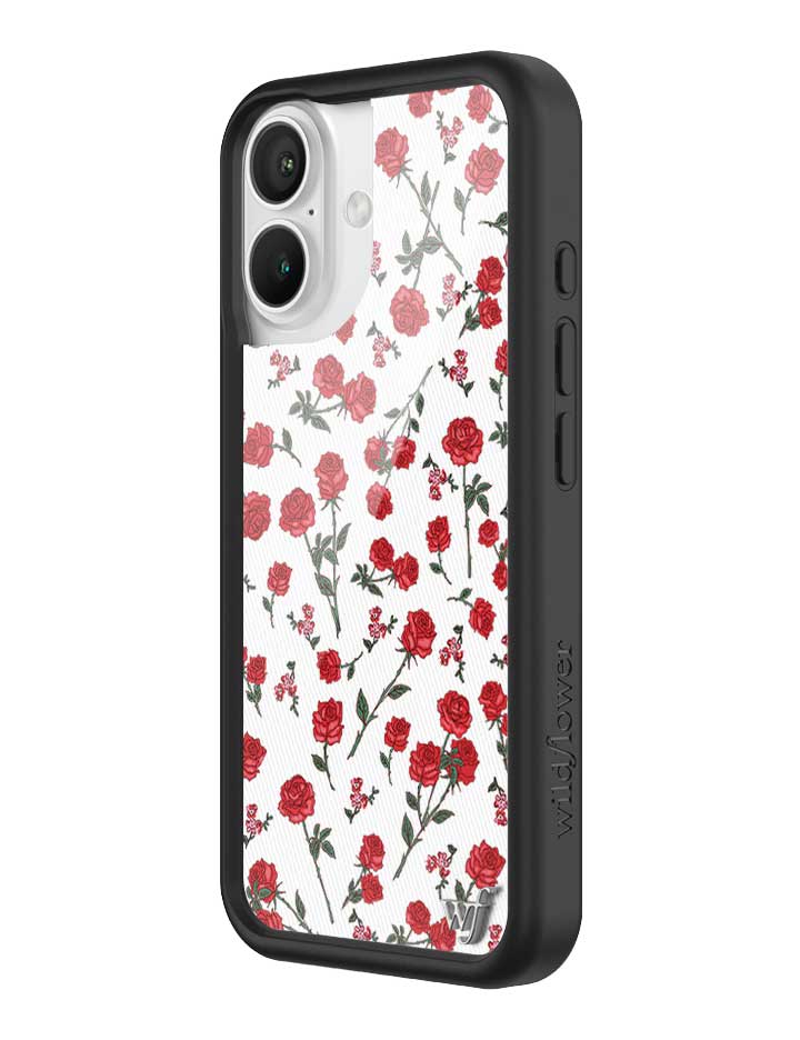 Wildflower Red Roses iPhone Case