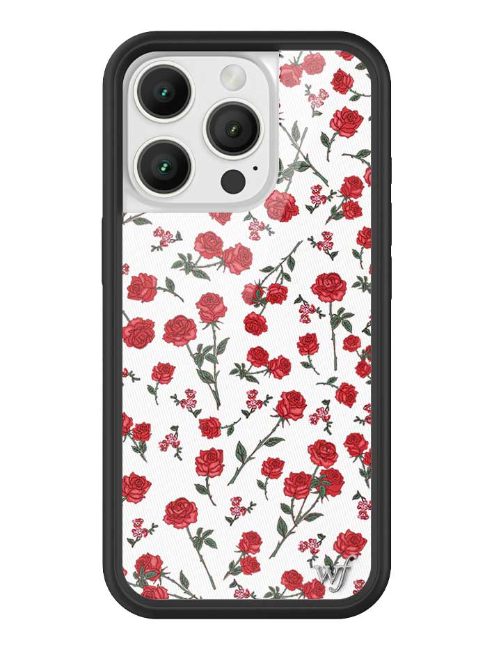 Wildflower Red Roses iPhone Case