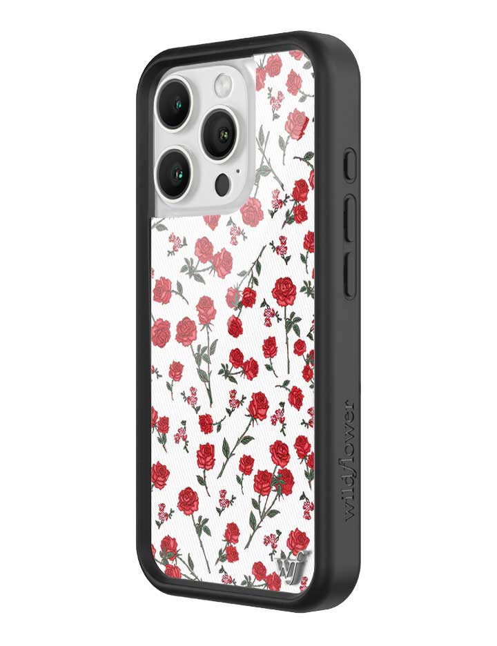 Wildflower Red Roses iPhone Case