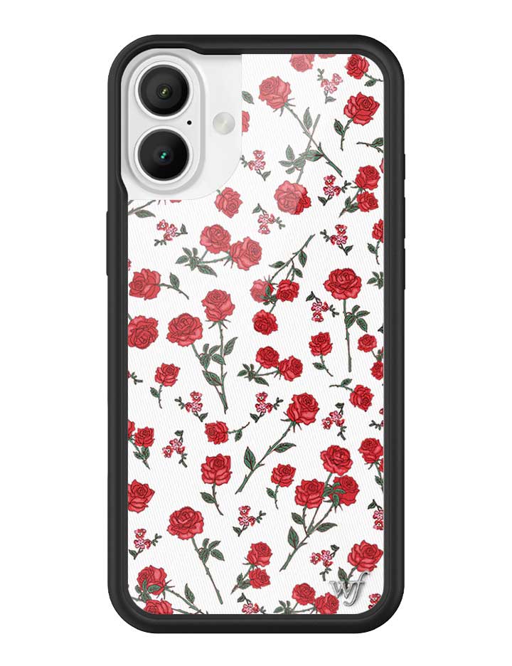Wildflower Red Roses iPhone Case