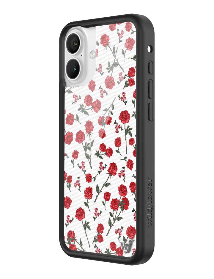 Wildflower Red Roses iPhone Case
