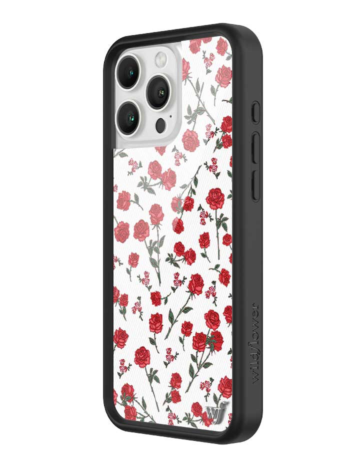 Wildflower Red Roses iPhone Case