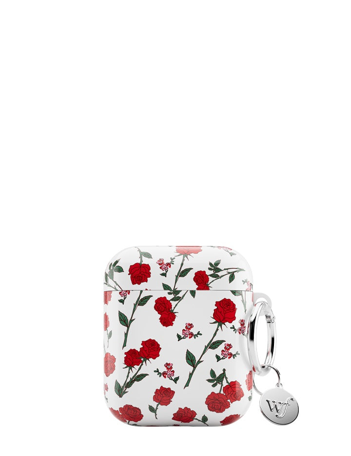 Wildflower Red Roses AirPods Case