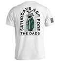 Saturdays Are For The Dads Funny Golf T-Shirt – Green