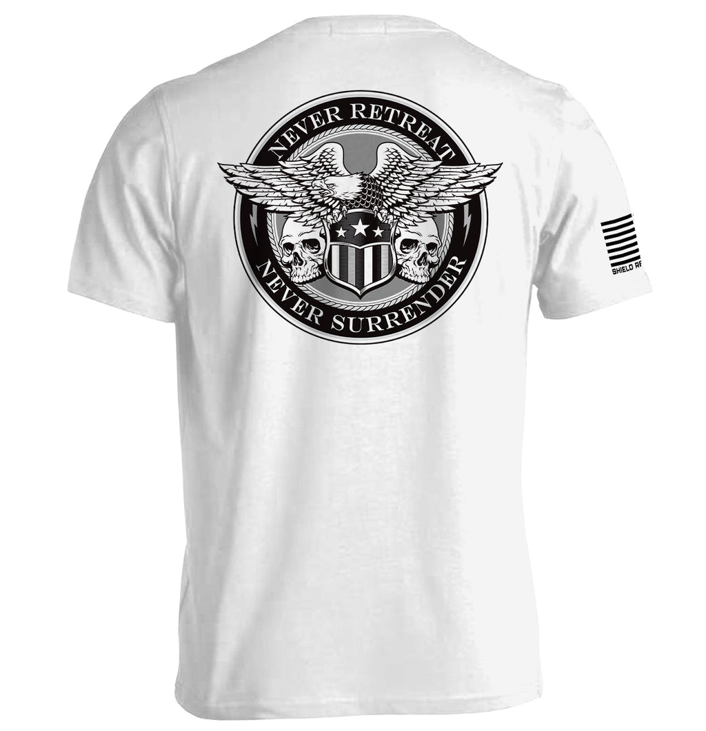 Never Retreat Never Surrender Skulls