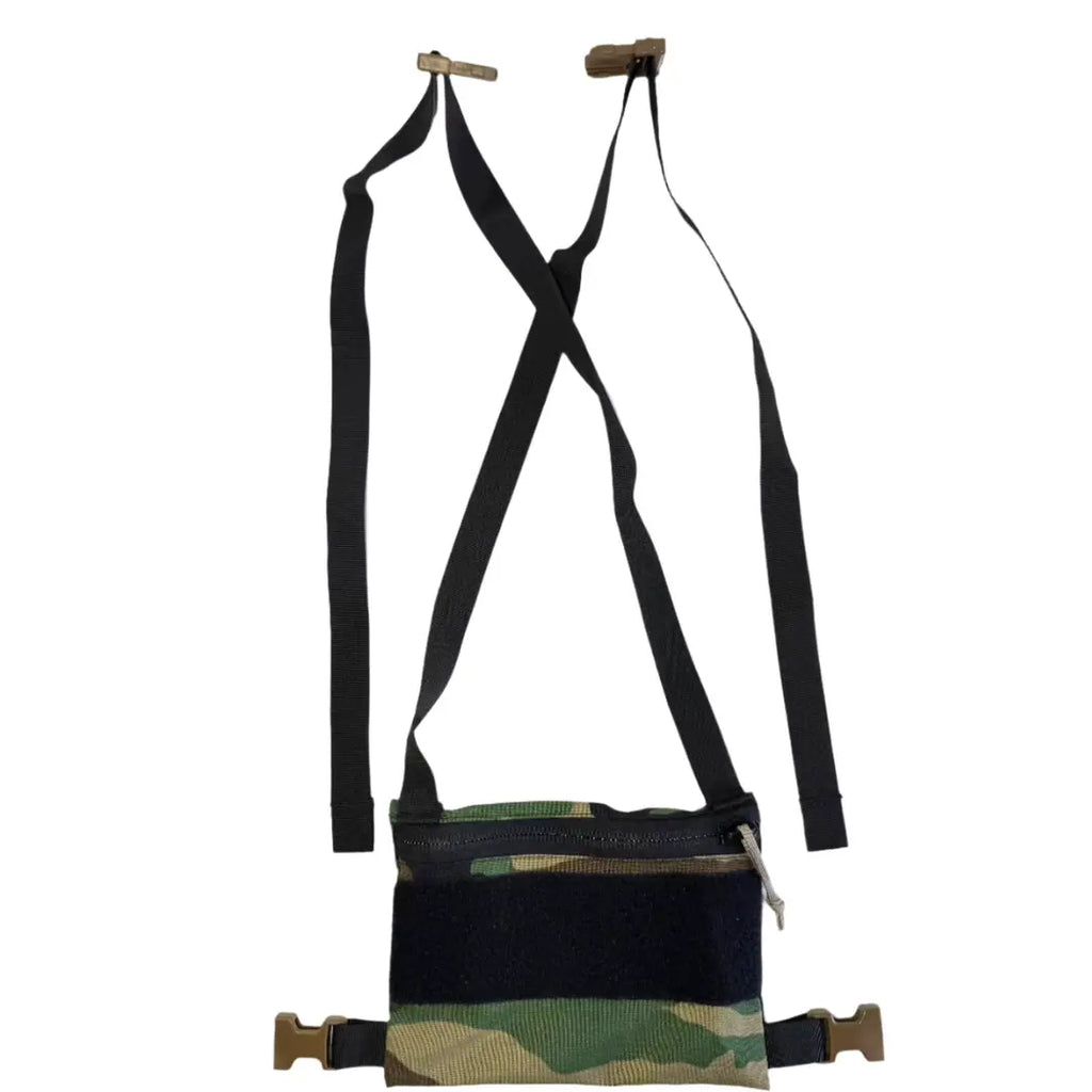 Recycled Firefighter Woodland Minimalist Chest Rig