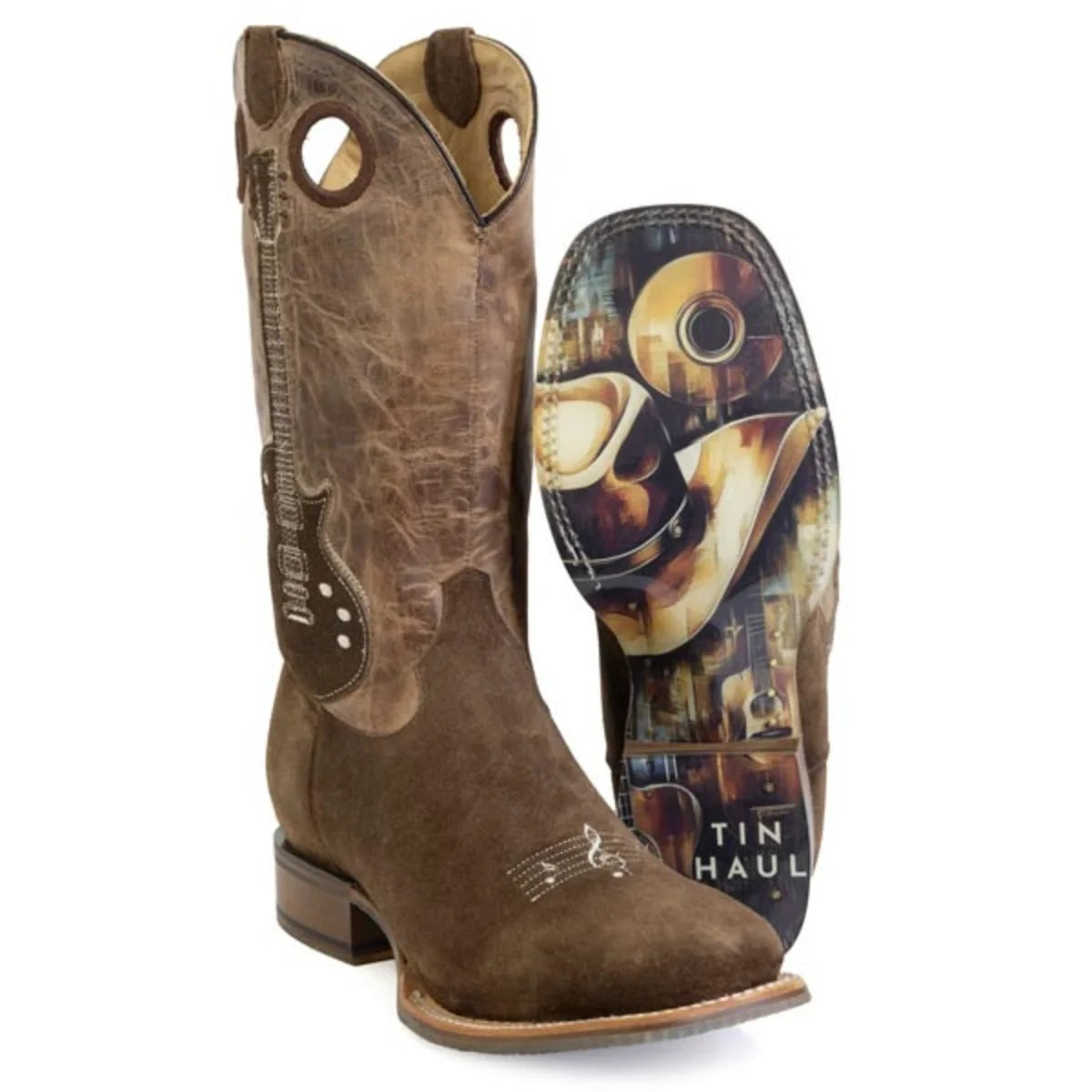 Tin Haul Guitar - Men's Leather Cowboy Boot