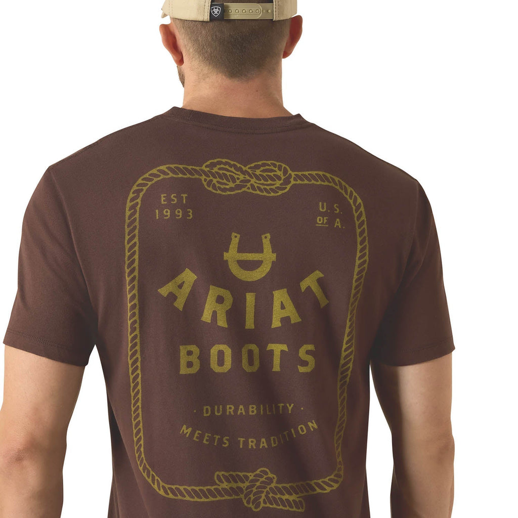 Ropes & Boots Men's Short Sleeve T-shirt by Ariat