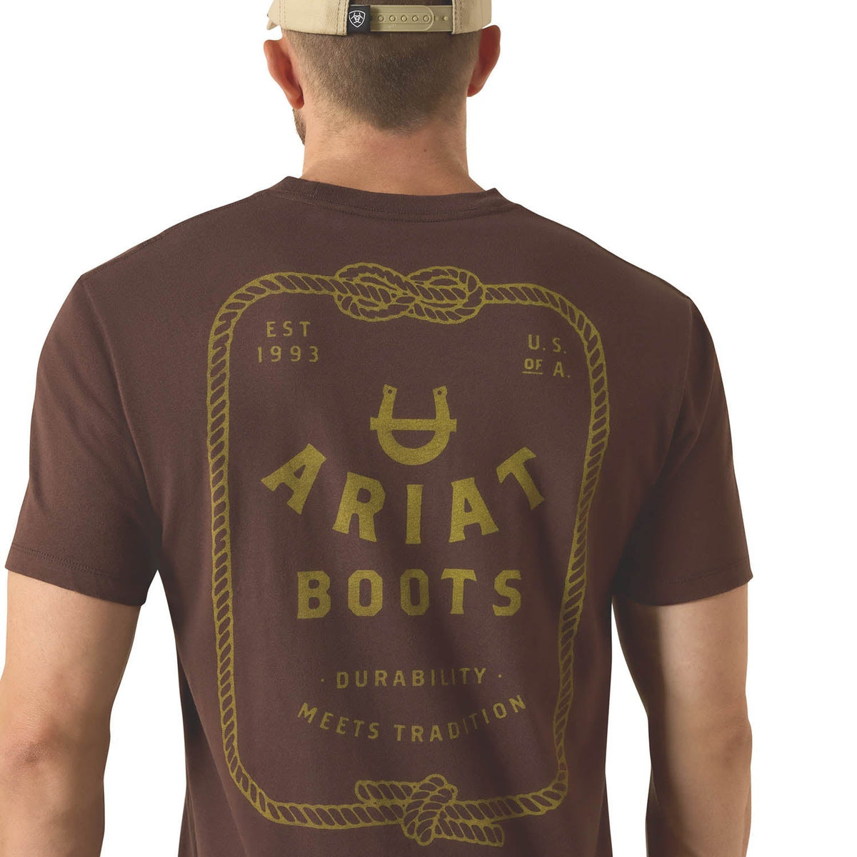 Ropes & Boots Men's Short Sleeve T-shirt by Ariat