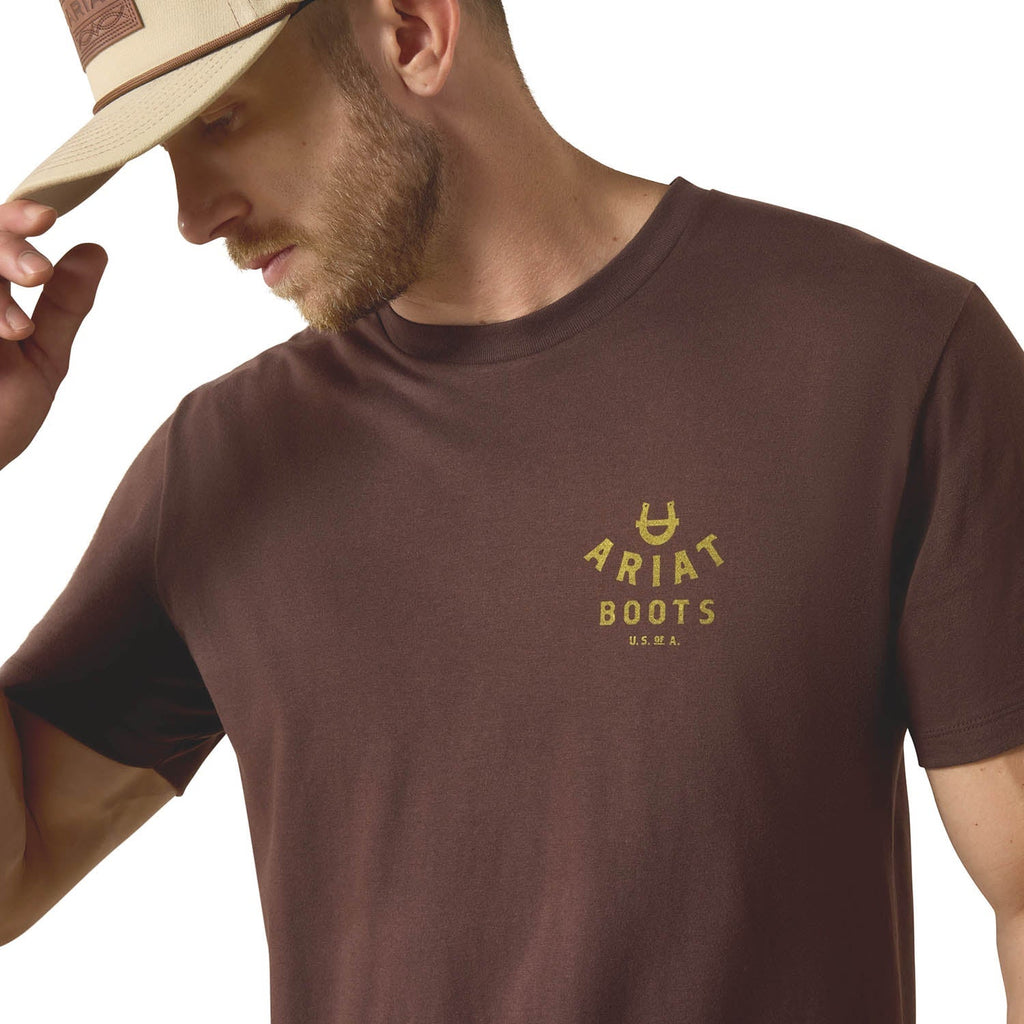 Ropes & Boots Men's Short Sleeve T-shirt by Ariat
