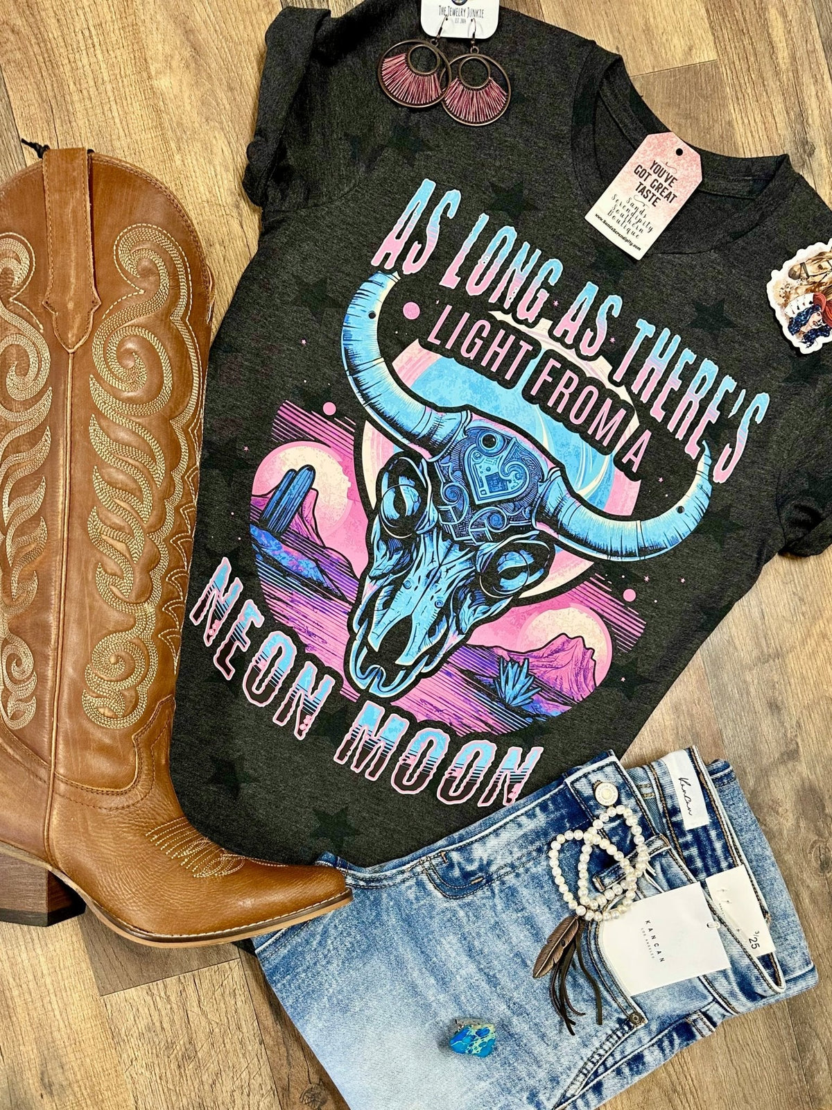 Neon Moon Women's Tee by Painted Aces