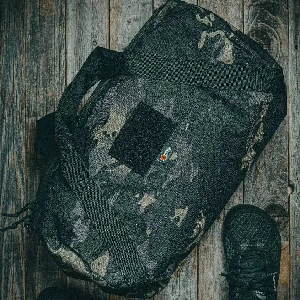 Recycled Firefighter Barrel Duffle Bag 1000D