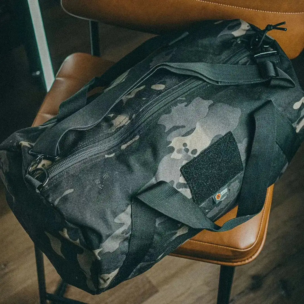 Recycled Firefighter Barrel Duffle Bag 1000D