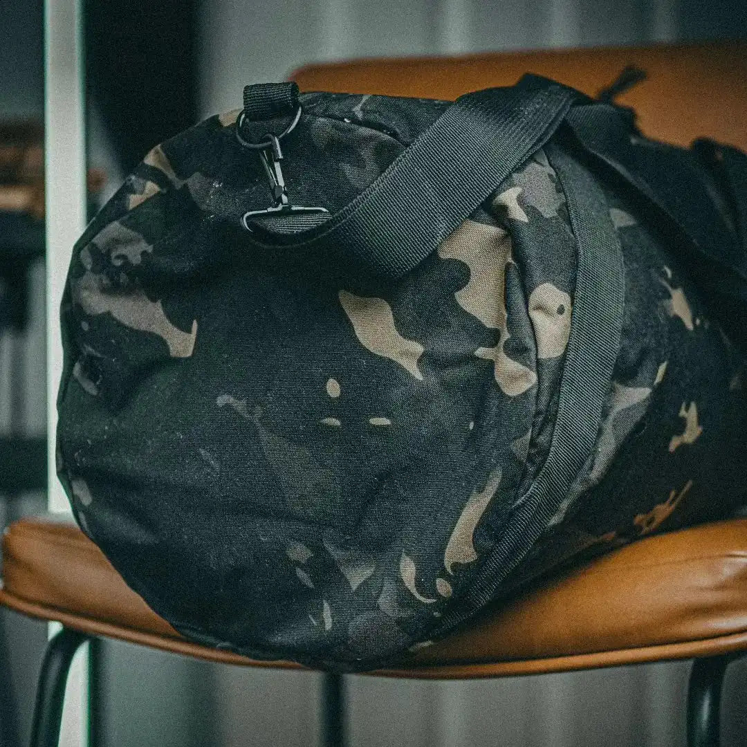 Recycled Firefighter Barrel Duffle Bag 1000D