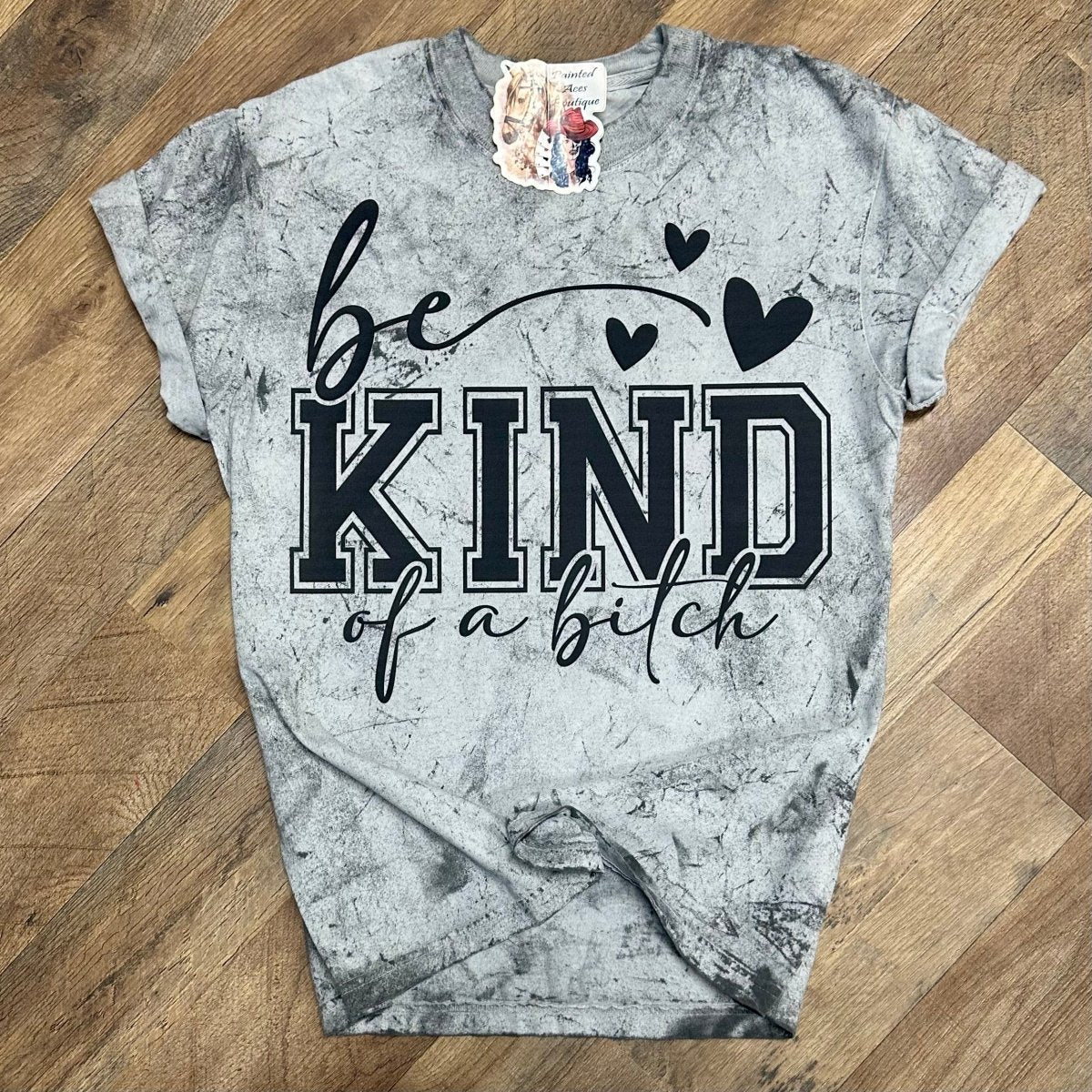 Be Kind of a B Women's Funny T-Shirt by Painted Aces