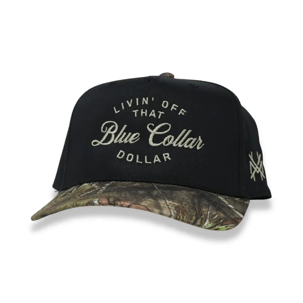 The Mad Hatter Blue Collar Dollar Snapback Hat
