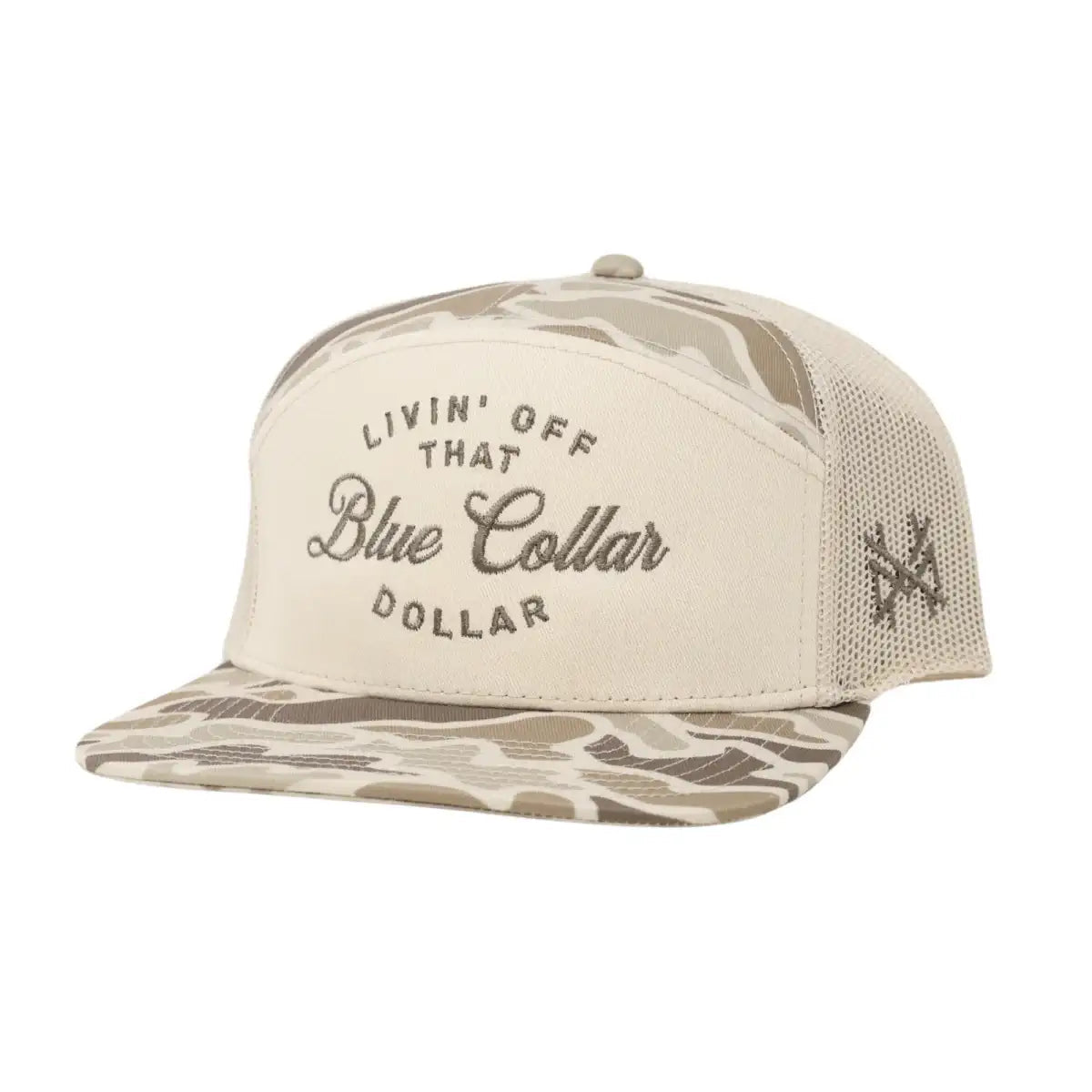 The Mad Hatter Blue Collar Dollar Snapback Hat