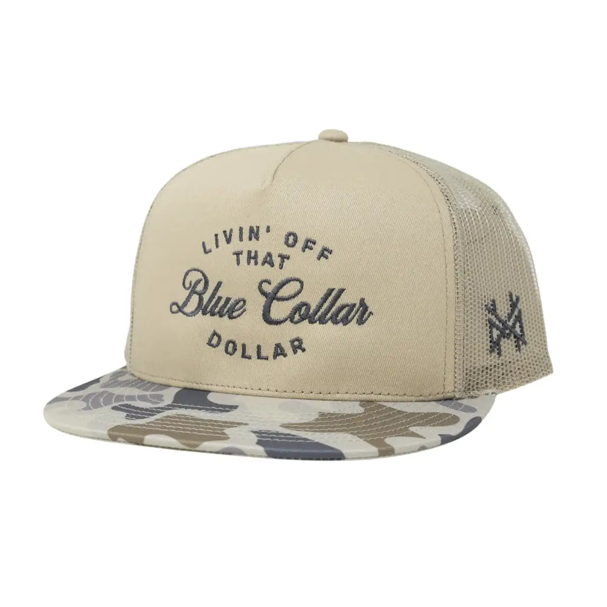 The Mad Hatter Blue Collar Dollar Snapback Hat