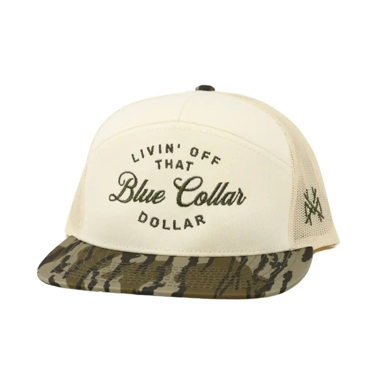 The Mad Hatter Blue Collar Dollar Snapback Hat