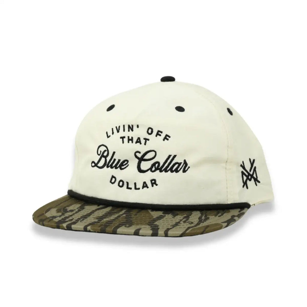 The Mad Hatter Blue Collar Dollar Snapback Hat