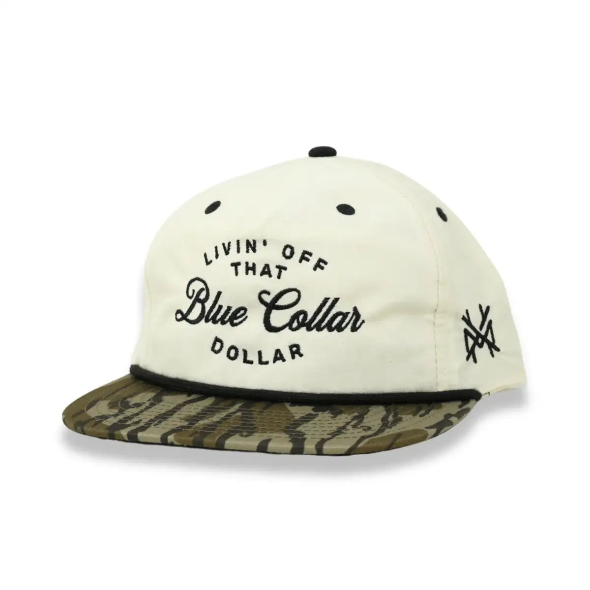 The Mad Hatter Blue Collar Dollar Snapback Hat