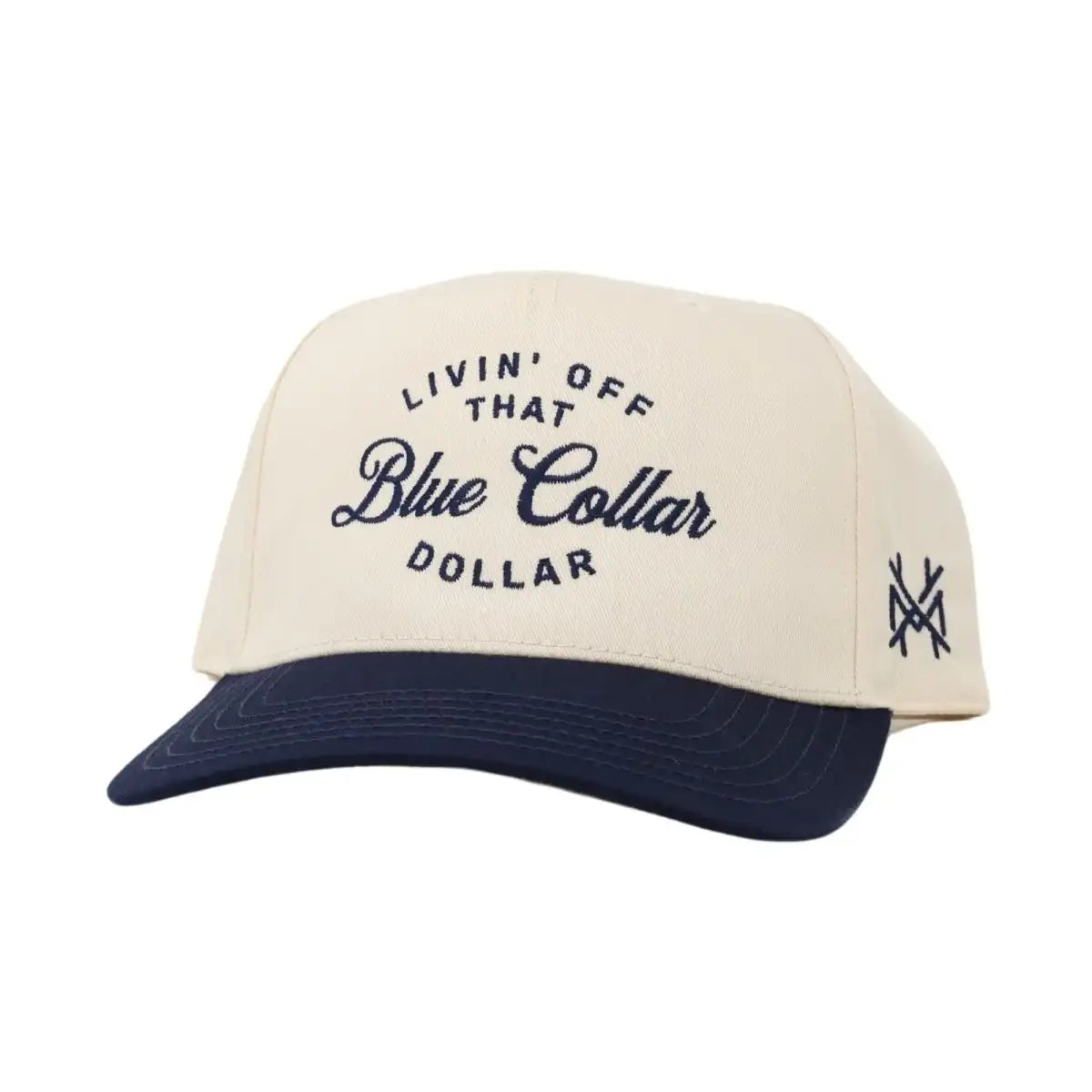 The Mad Hatter Blue Collar Dollar Snapback Hat
