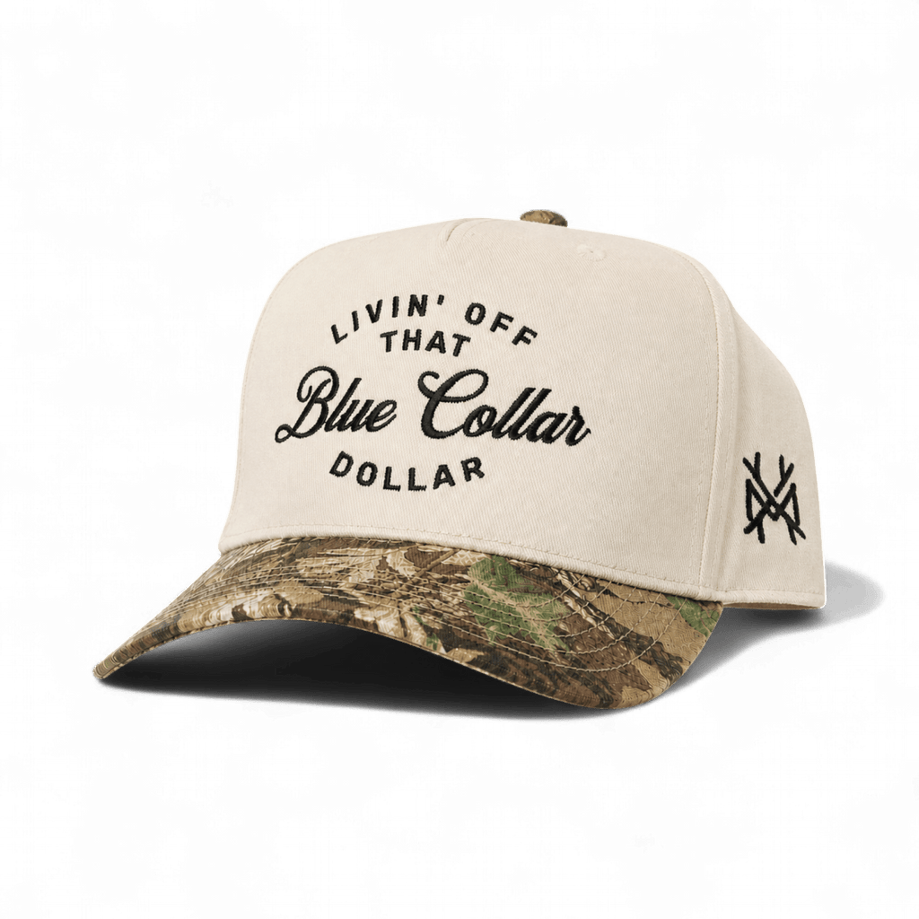 The Mad Hatter Blue Collar Dollar Snapback Hat