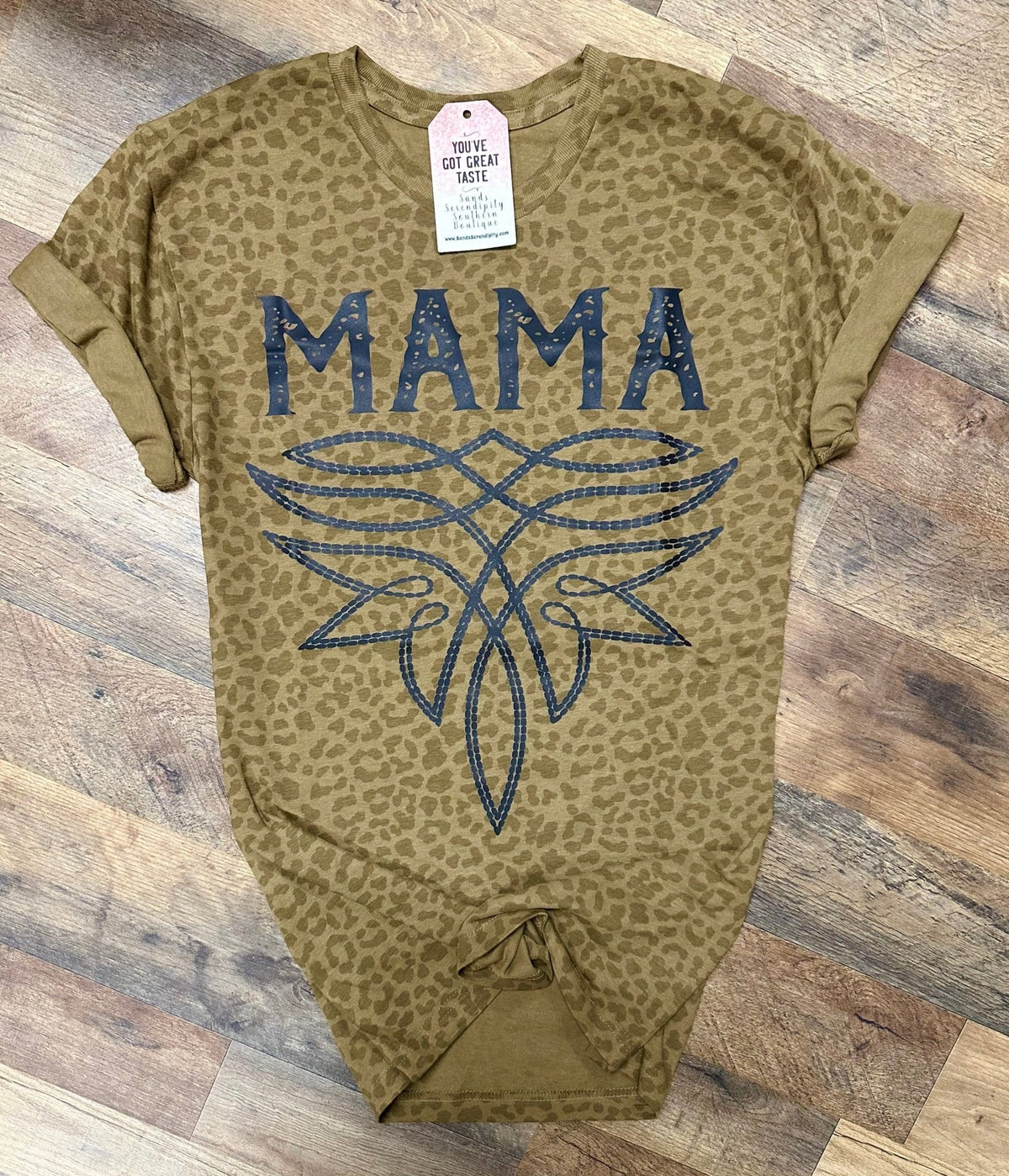 Boot Stitch Mama Western Women's Graphic T-Shirt by Painted Aces