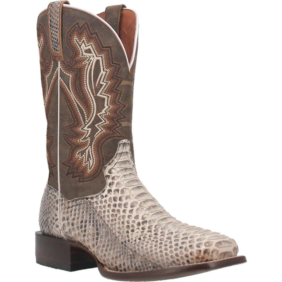 Brutus- Mens Snakeskin Leather Cowboy Boots by Dan Post