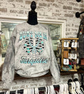 Bury Me in Turquoise Women's Sweatshirt by Painted Aces